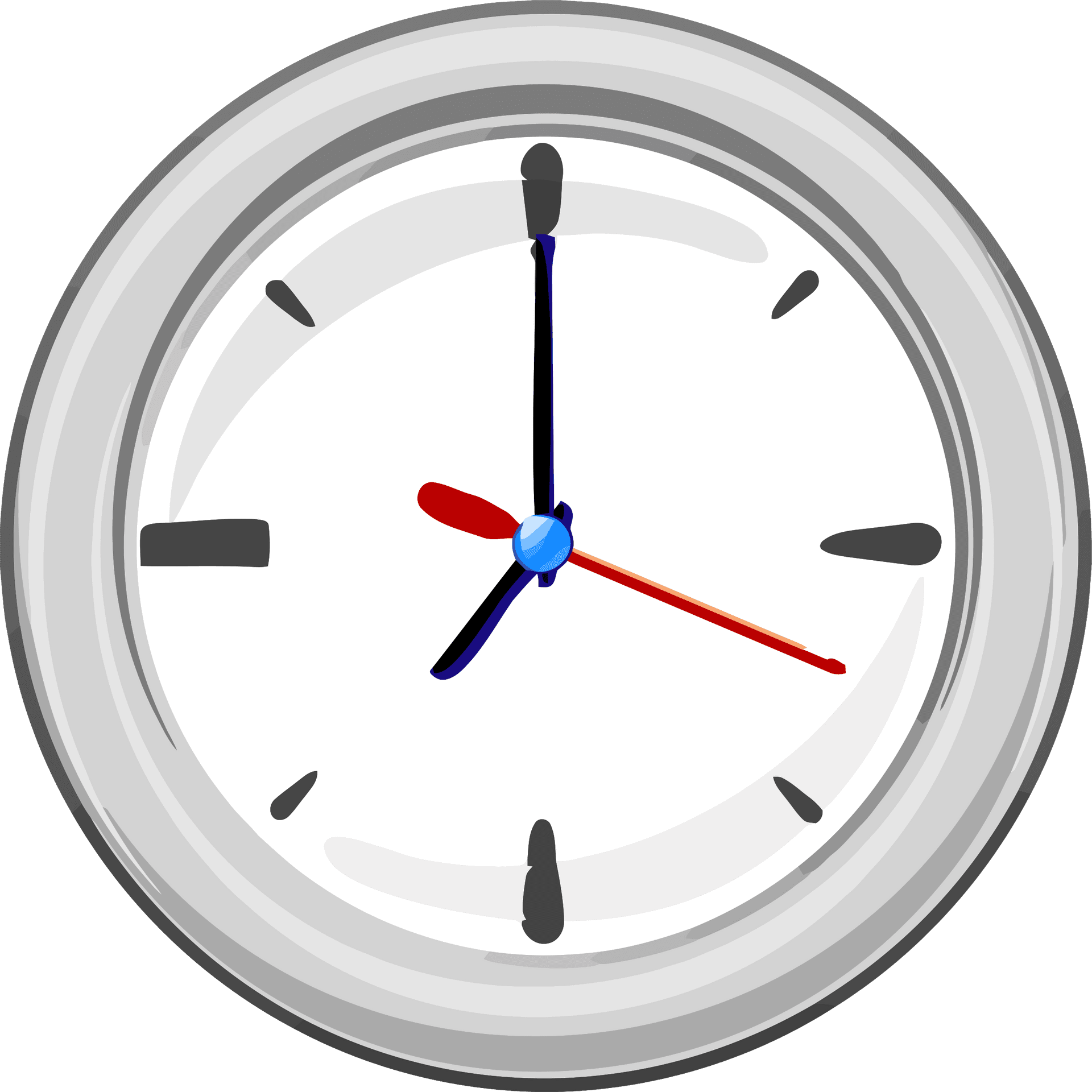 Analog Clock Illustration PNG image
