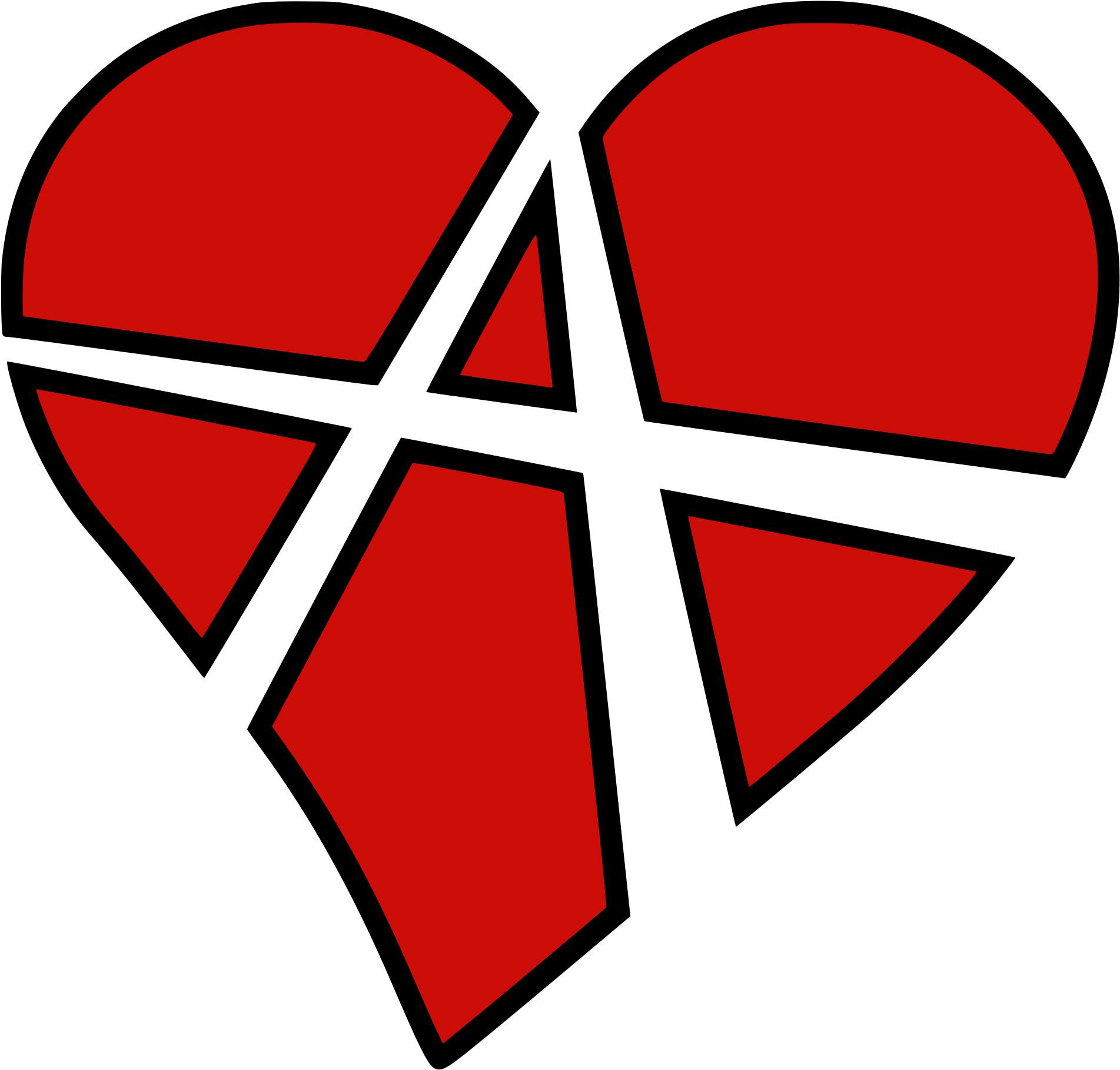 Anarchy Heart Symbol PNG image