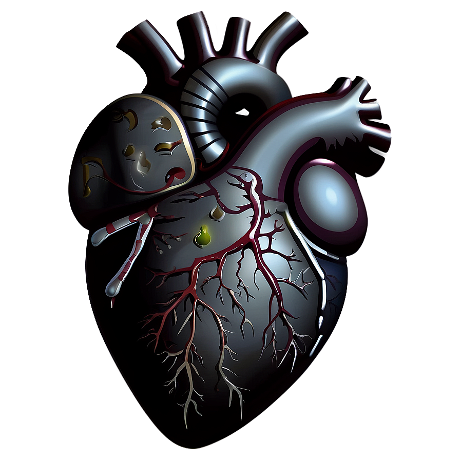 Anatomical Heart Stencil Png Wli PNG image