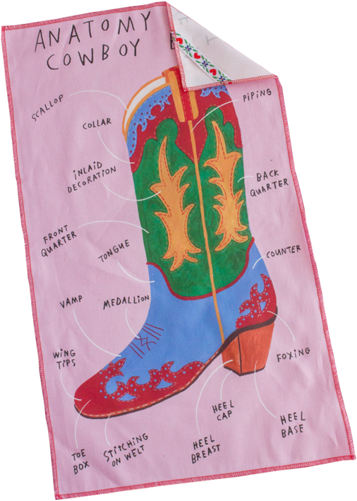 Anatomyofa Cowboy Boot Illustration PNG image