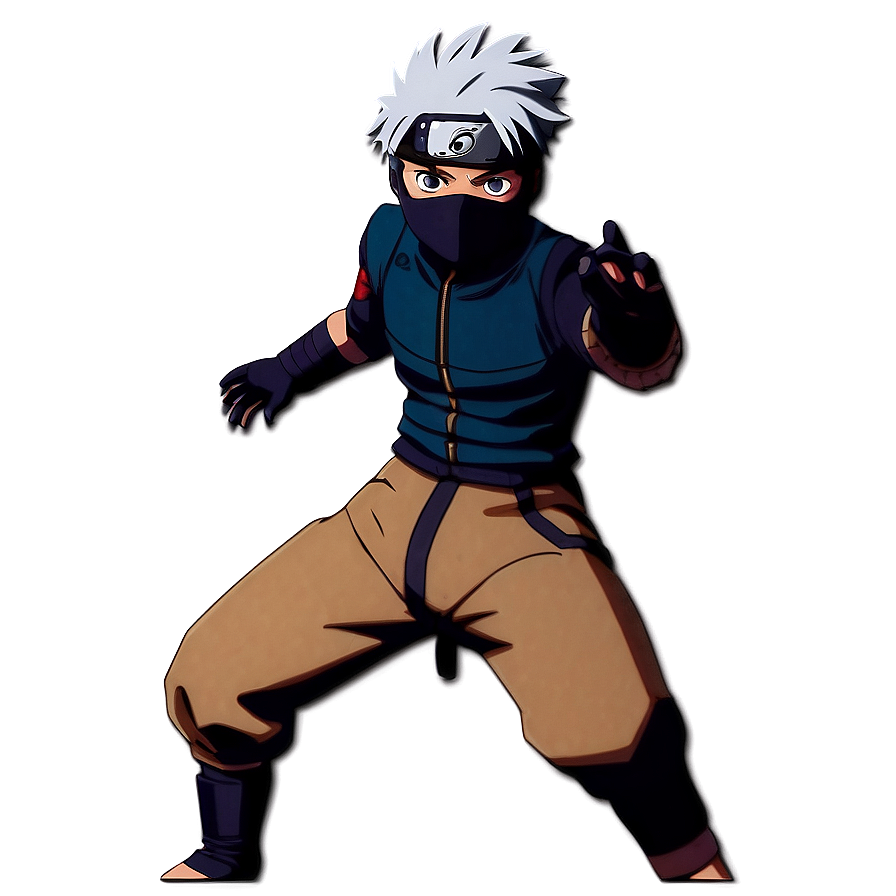 Anbu Kakashi Action Pose Png 19 PNG image