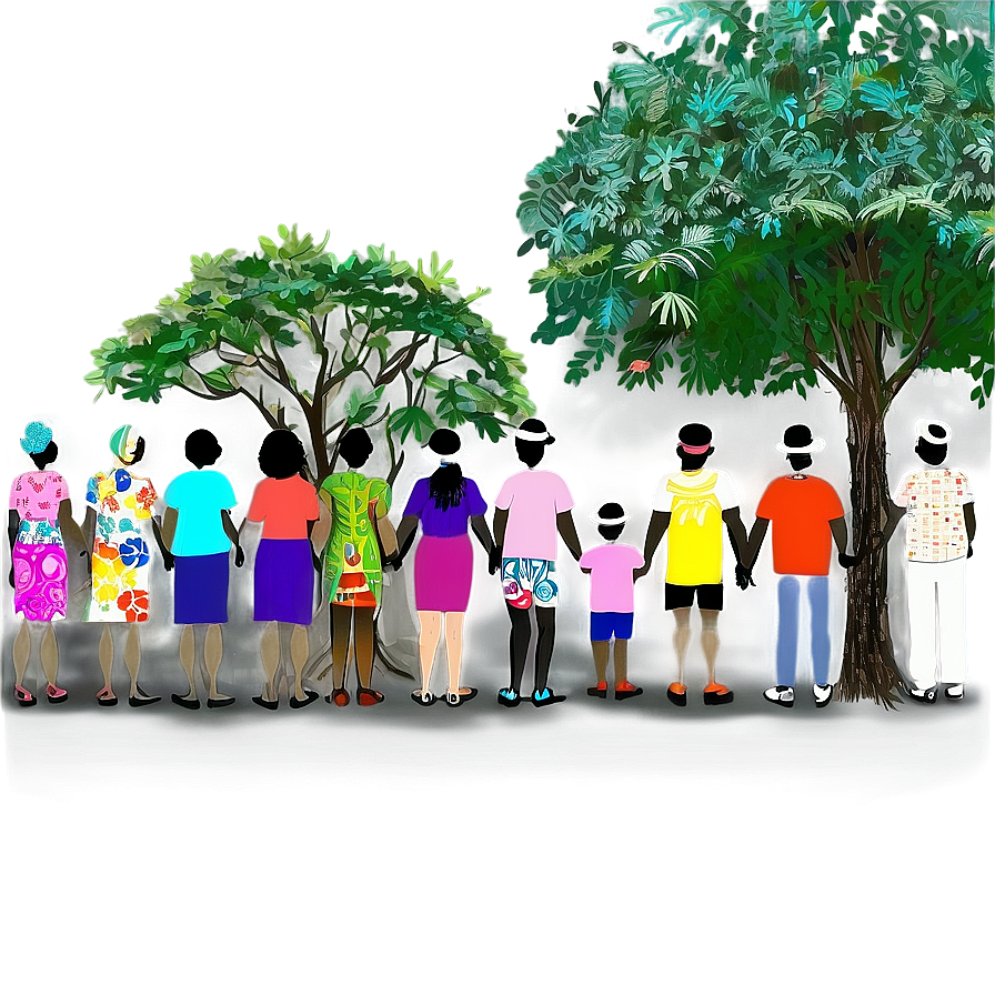 Ancestral Tree For Family Reunion Png Vch14 PNG image