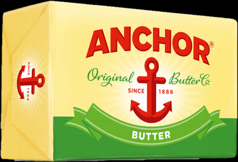 Anchor Butter Packaging Design PNG image