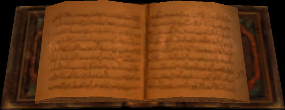 Ancient Book Spread PNG image