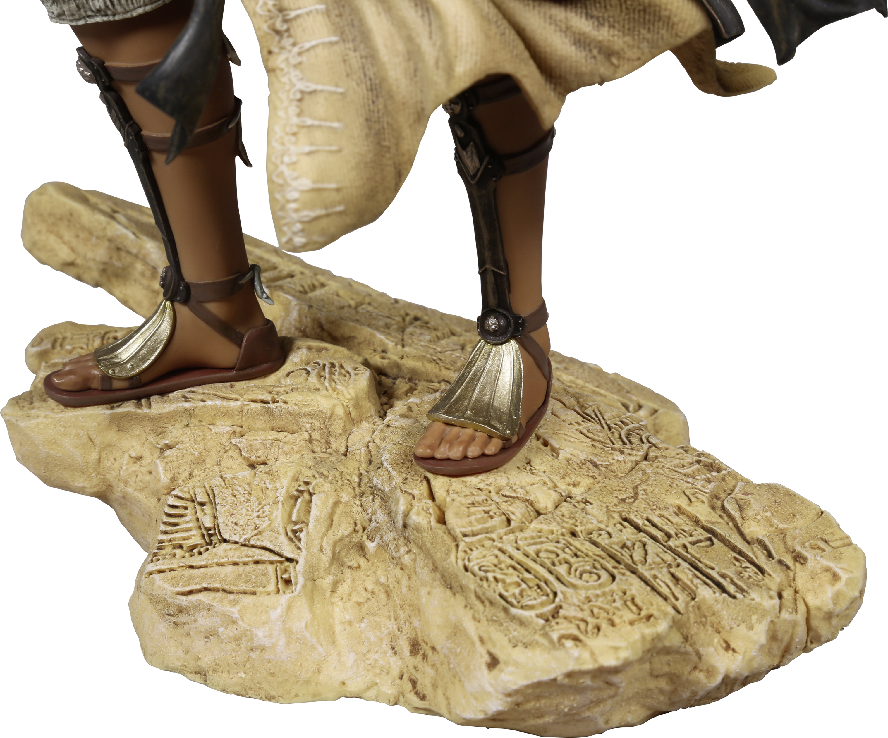 Ancient Figure Sandaled Feeton Hieroglyphics Base PNG image