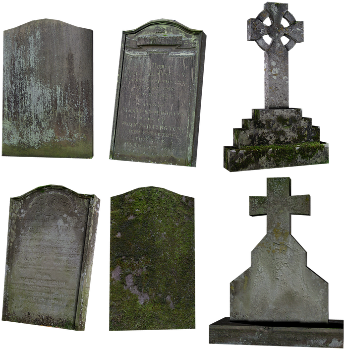 Ancient Gravestones Collection PNG image