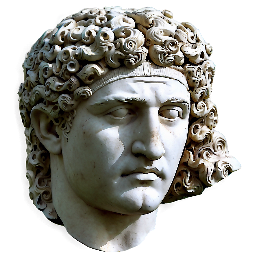 Ancient Greek Head Sculpture Png 5 PNG image