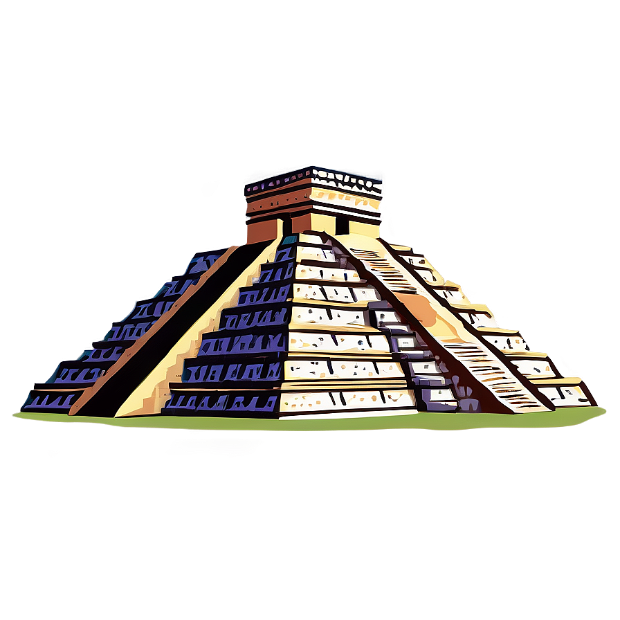 Ancient Mayan Pyramids Mexico Png Mcj82 PNG image