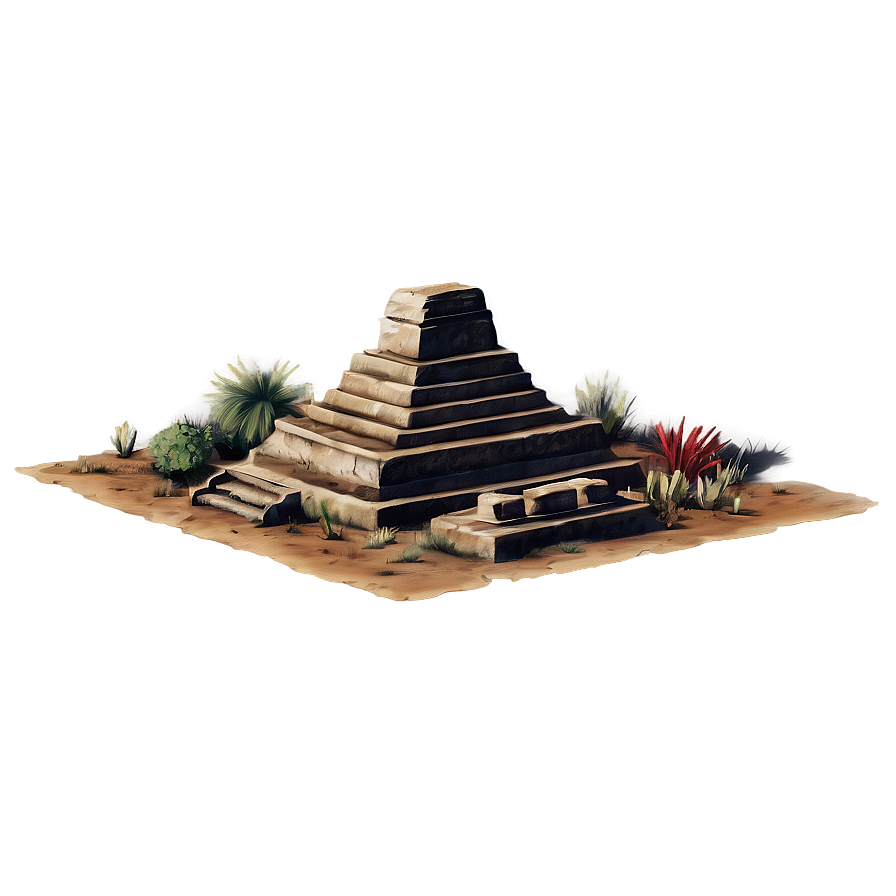 Ancient Mesa Ruins Png 1 PNG image