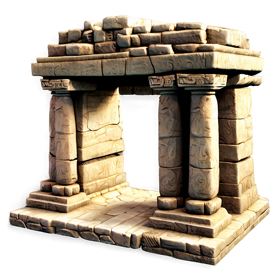 Ancient Ruins Altar Png 06242024 PNG image