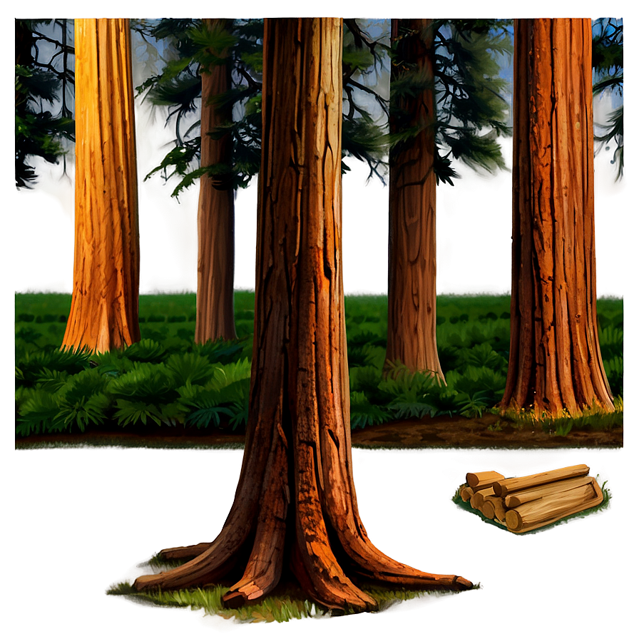 Ancient Sequoia Trees Png 05042024 PNG image