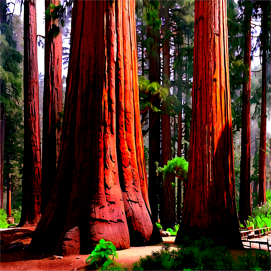 Ancient Sequoia Trees Png 05042024 PNG image