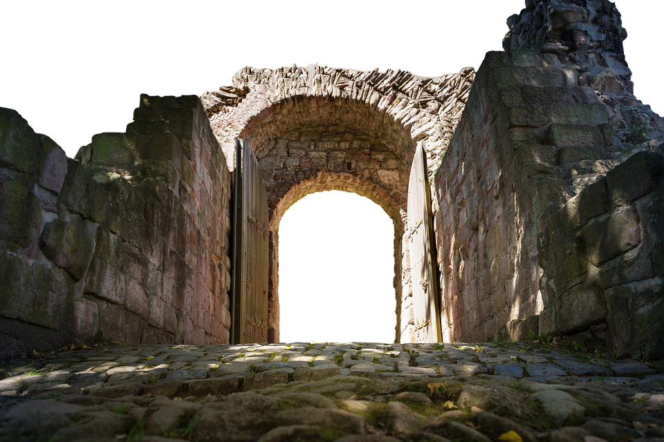 Ancient Stone Archway PNG image