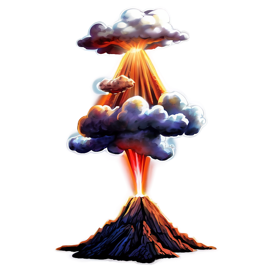 Ancient Volcano Illustration Png 68 PNG image