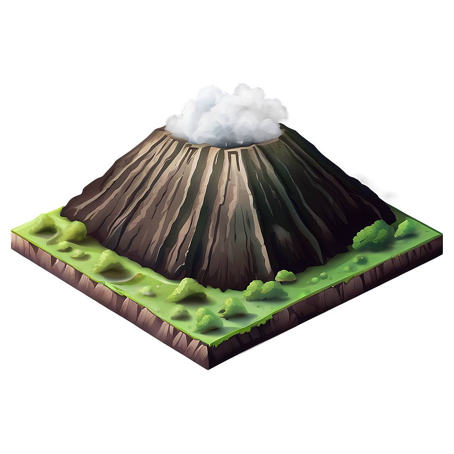 Ancient Volcano Illustration Png Xcc97 PNG image