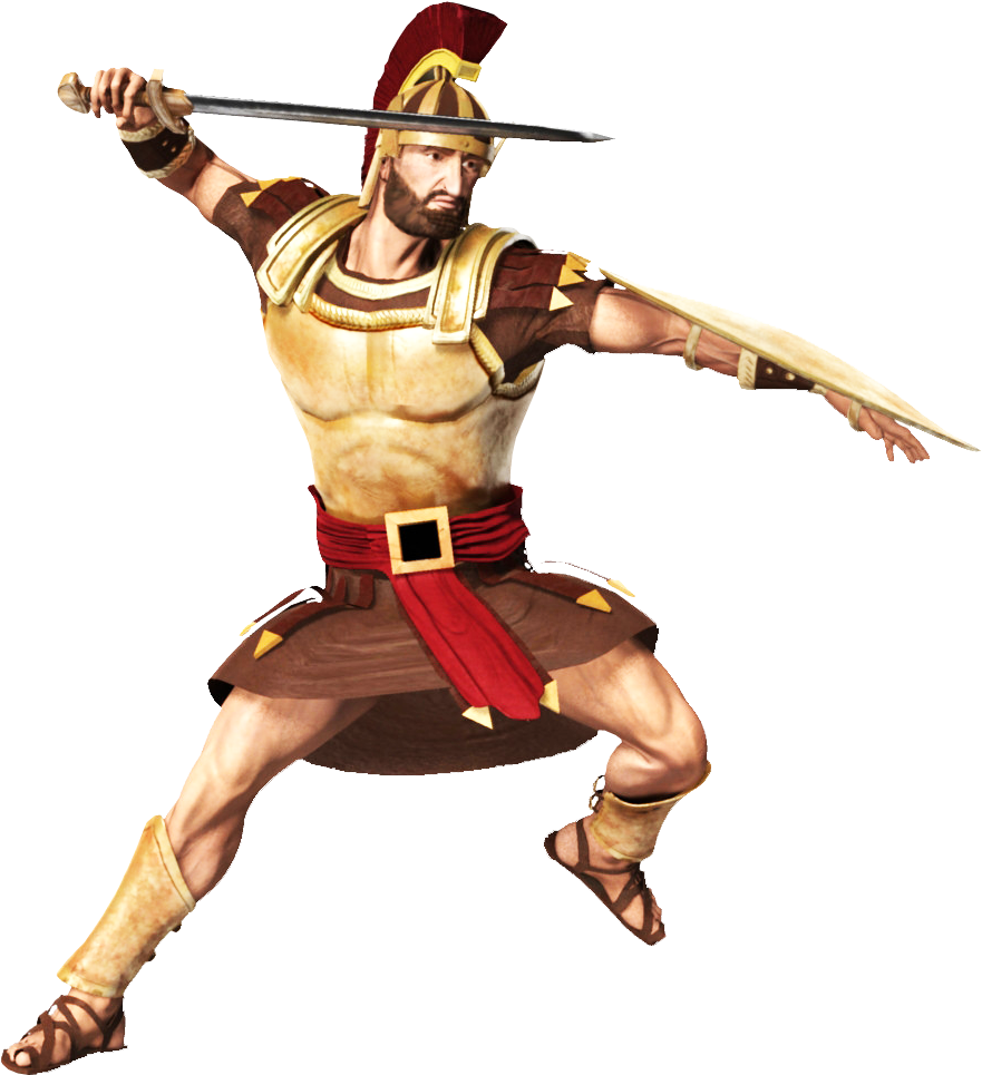 Ancient Warrior Readyfor Battle.png PNG image