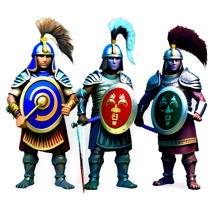 Ancient Warriors Soldiers Png Dgj15 PNG image