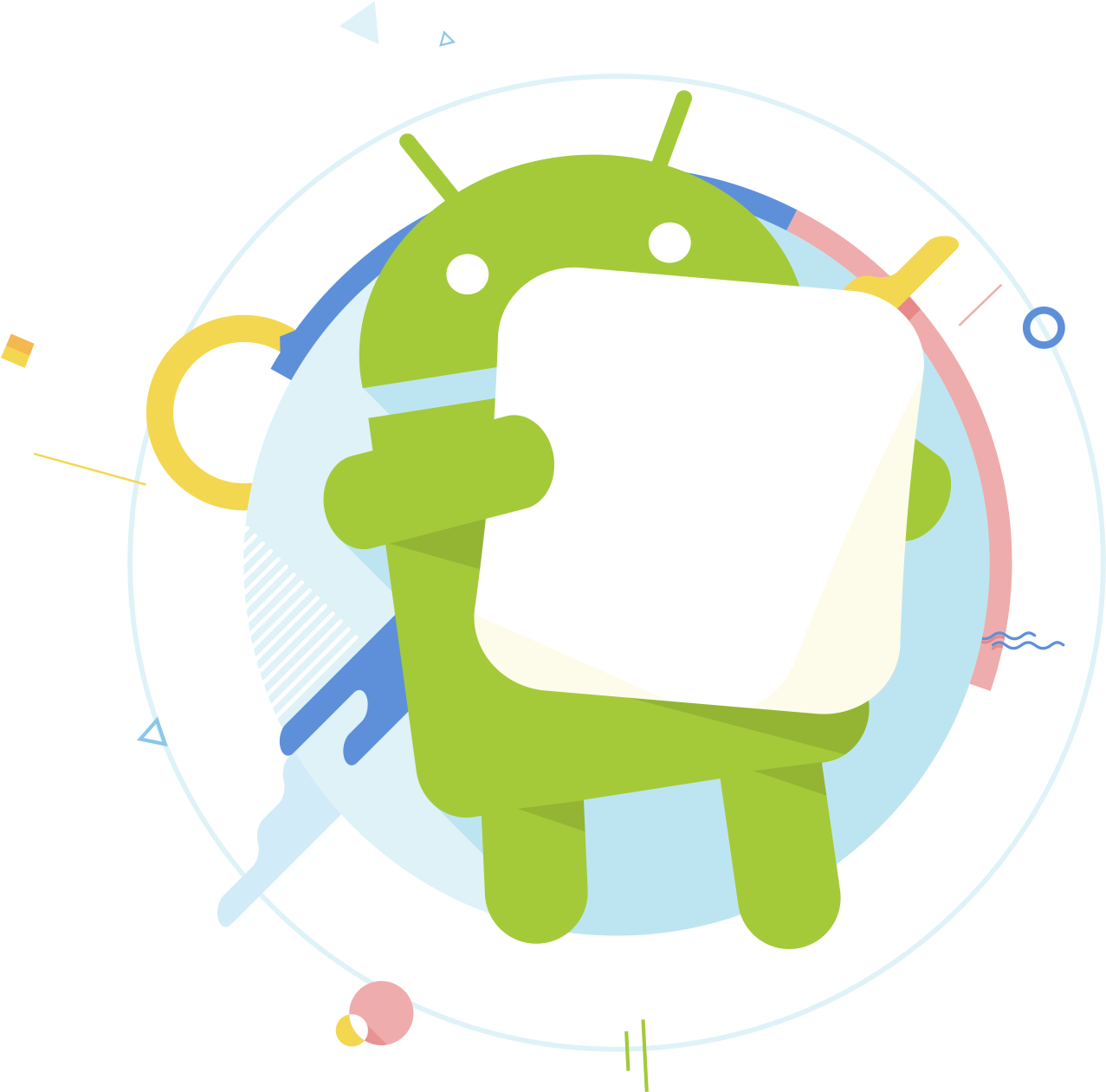 Android Marshmallow Mascot PNG image