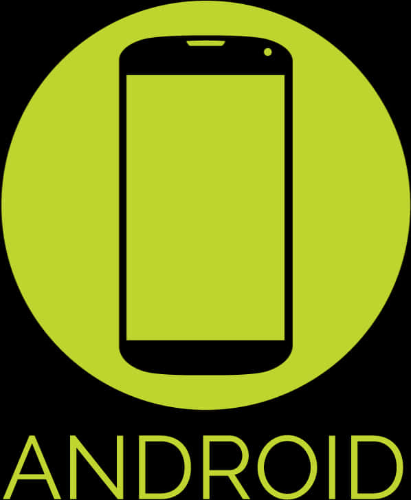 Android Phone Icon Green Background PNG image