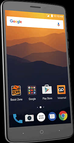 Android Smartphoneon Display PNG image