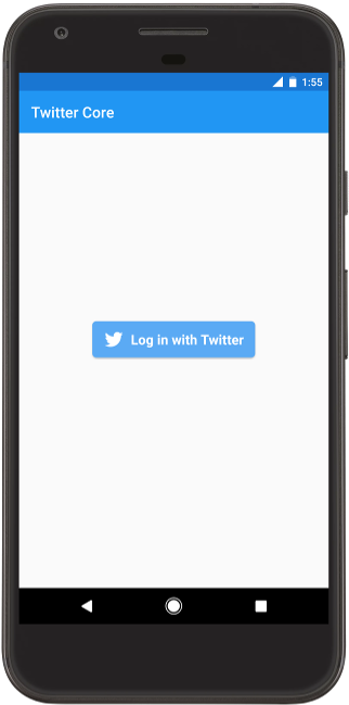 Android Twitter Login Screen PNG image