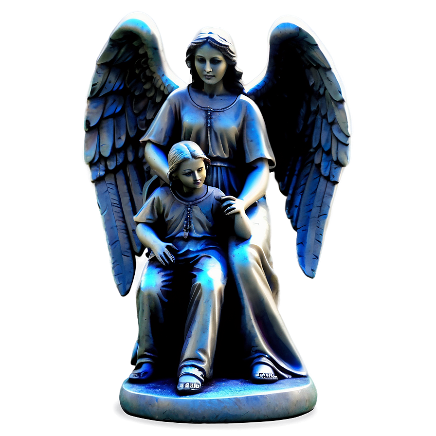 Angel And Child Sculpture Png 24 PNG image