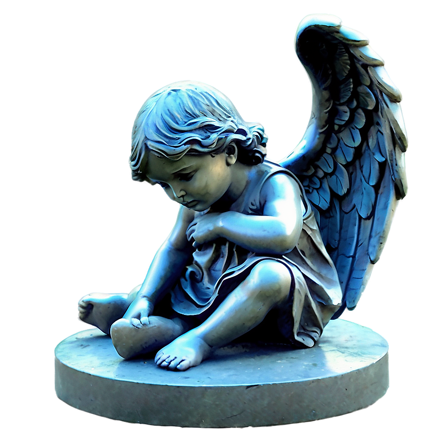 Angel And Child Sculpture Png Oxr PNG image