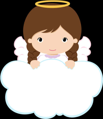 Angel Cloud Invitation Graphic PNG image