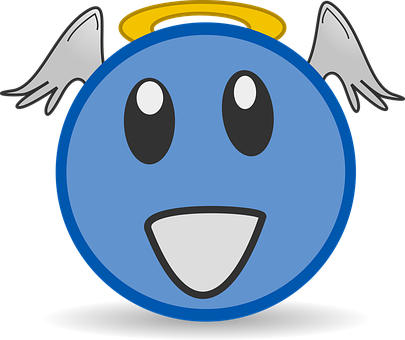 Angel Emoji Smiley Face PNG image