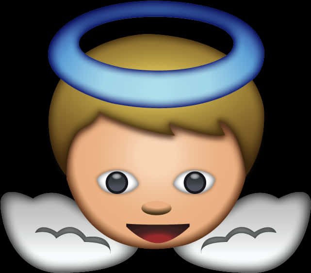 Angel_ Emoji_with_ Halo_and_ Wings PNG image