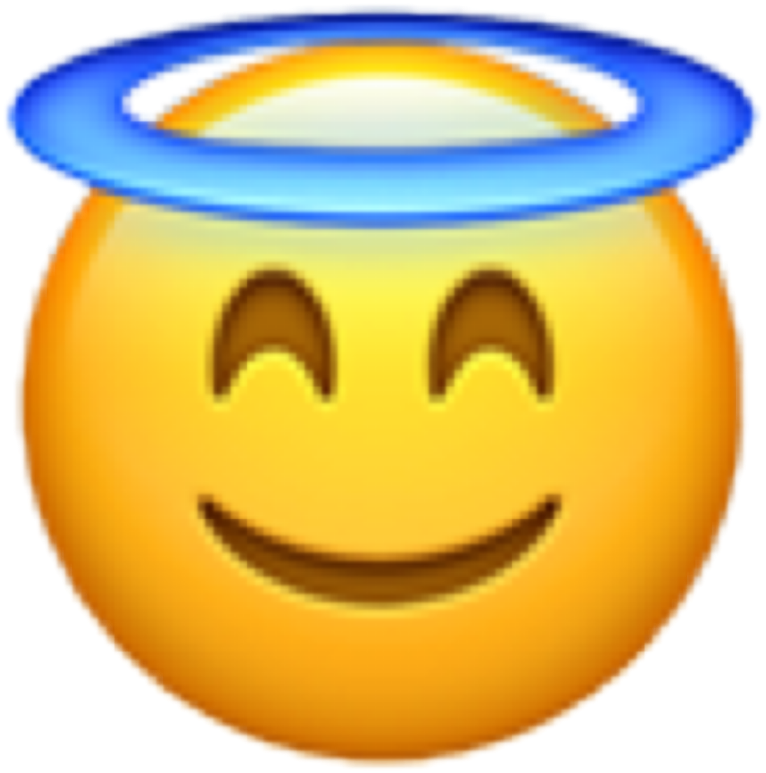 Angel Halo Smiley Emoji.png PNG image