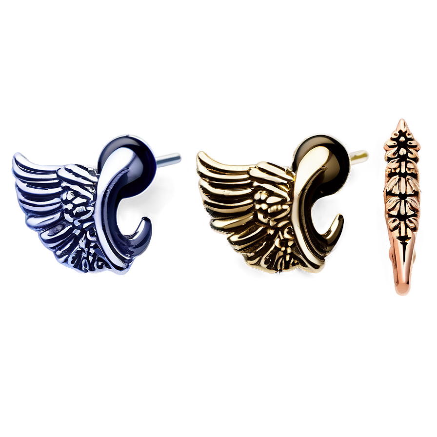 Angel Wing Nose Stud Png 40 PNG image