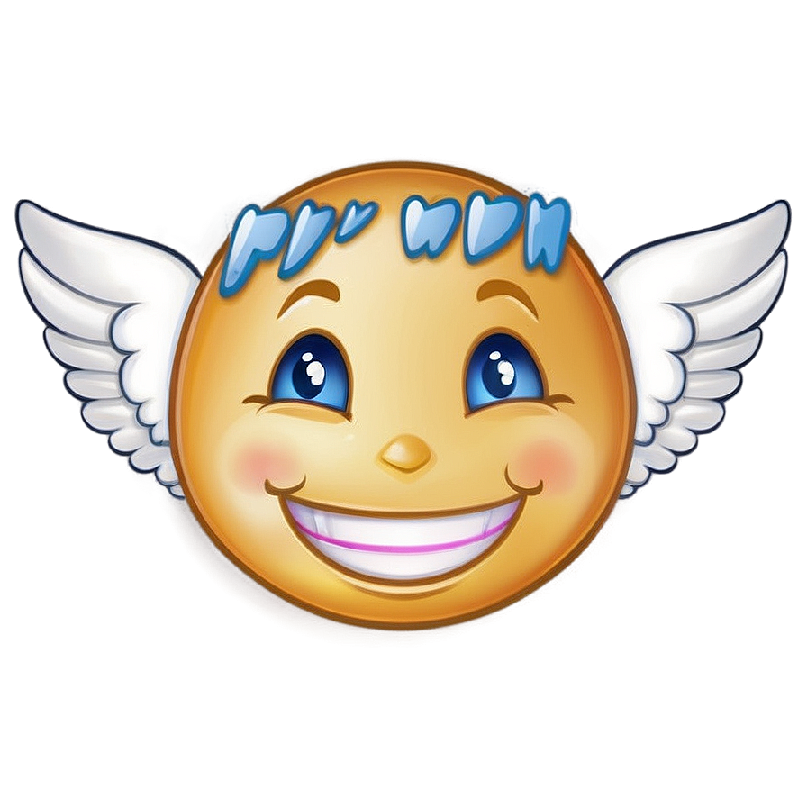 Angelic Smile Emoji Png 84 PNG image