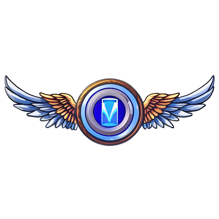 Angelic Wings Emblem Png 6 PNG image