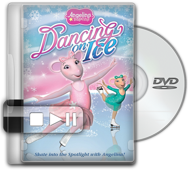 Angelina Ballerina Dancingon Ice D V D PNG image