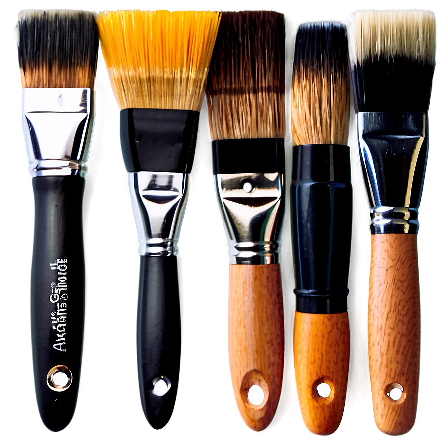 Angled Paint Brushes Png 06212024 PNG image