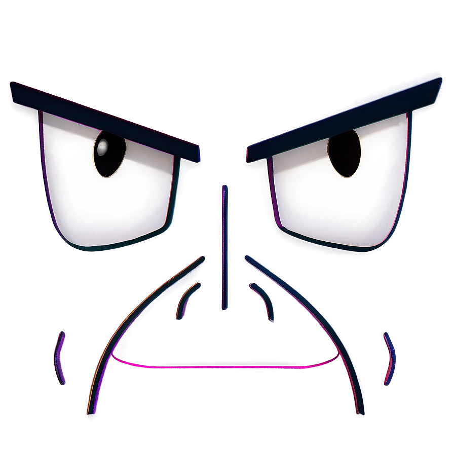 Angry Anime Face Png Hsl PNG image