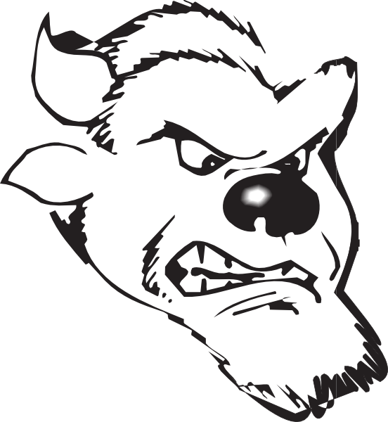 Angry Beast Head Illustration PNG image