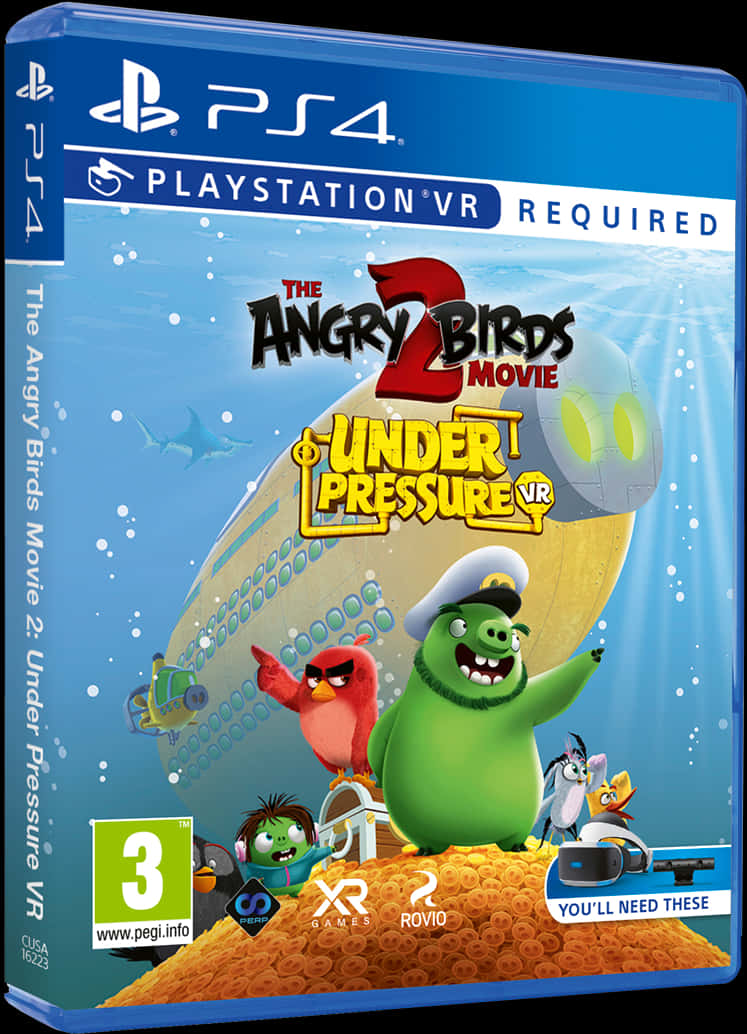 Angry Birds Movie2 Under Pressure V R P S4 Cover PNG image