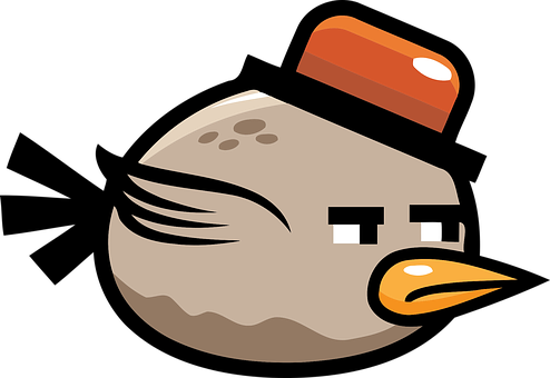 Angry Birds Star Wars Obi Wan Kenobi Bird PNG image