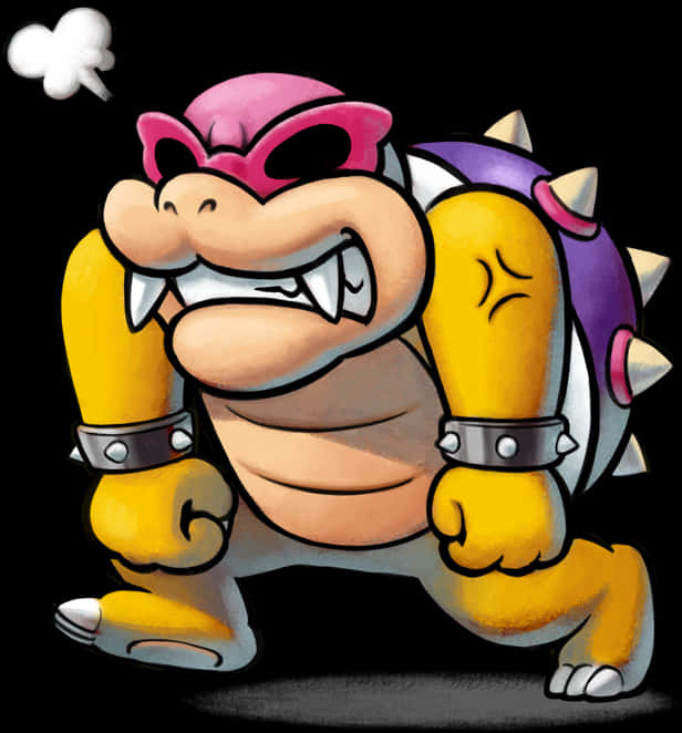 Angry Bowser Jr Illustration | PNGpix.com