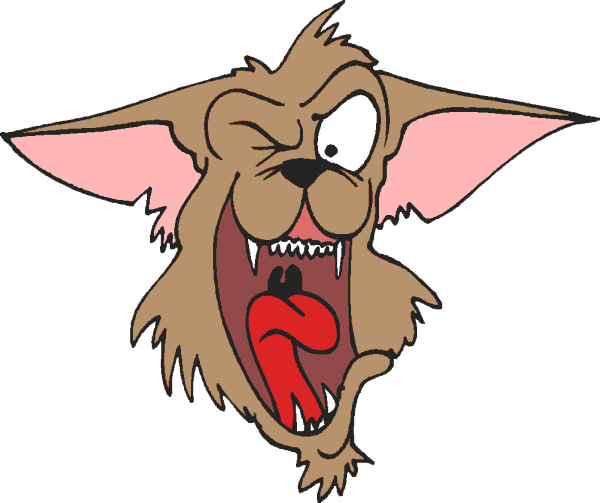 Angry Brown Cartoon Bat PNG image