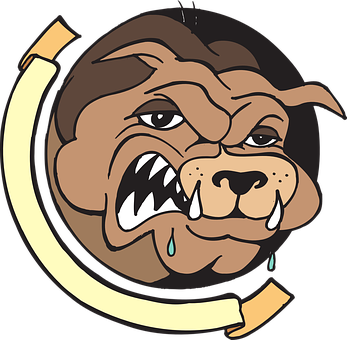 Angry Bulldog Logo PNG image