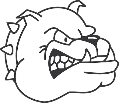 Angry_ Bulldog_ Mascot_ Vector PNG image