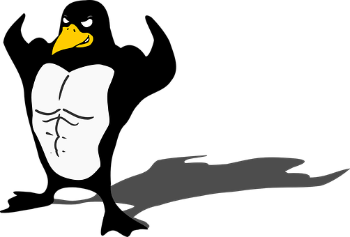 Angry Cartoon Penguin PNG image