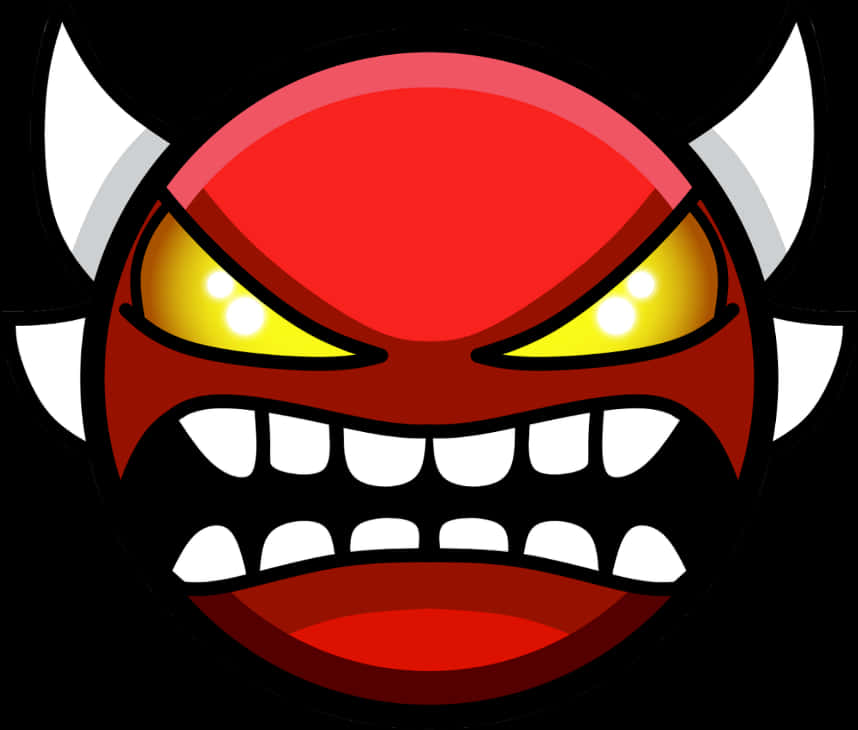 Angry Devil Emoji Illustration PNG image