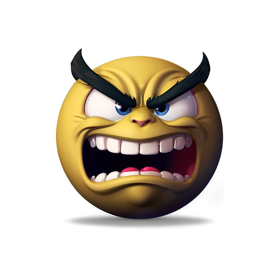 Angry Emoji For Chat Png 76 PNG image