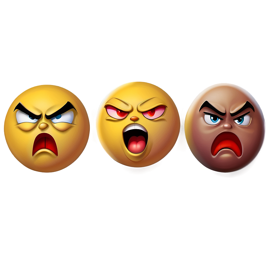 Angry Emoji For Texting Png 23 PNG image