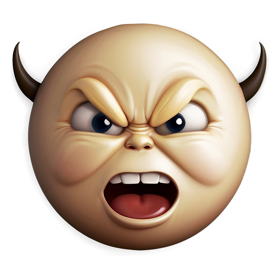 Angry Emoji In Vector Png Acx77 PNG image