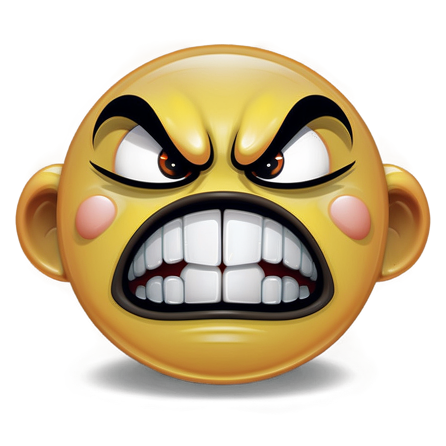 Angry Emoji In Vector Png Dsw PNG image